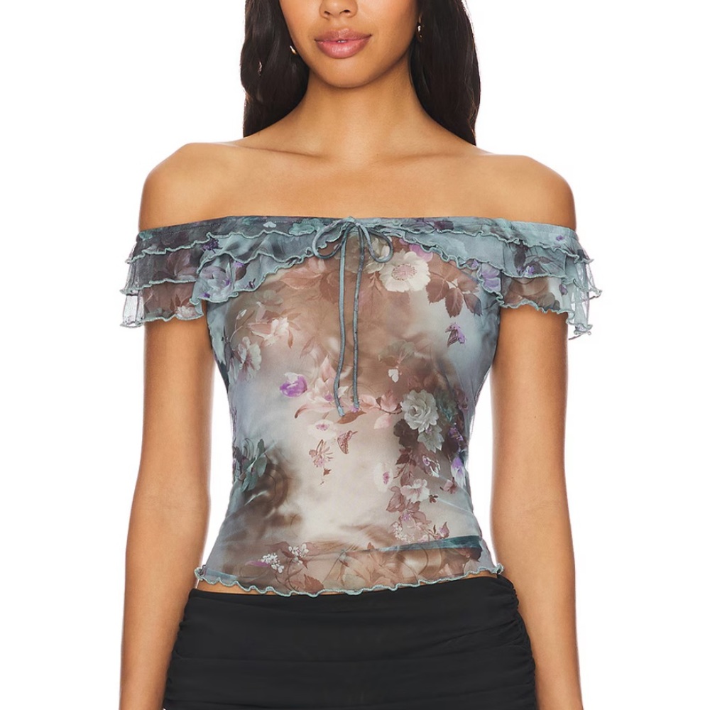 Sheer Ruffle Fairy Top